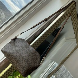 DKNY Corrie Monogram Dome Cross Bag